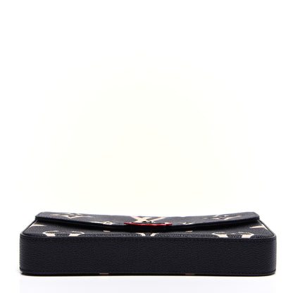 Louis Vuitton Empreinte Monogram Giant Crafty Pochette Felicie Black Creme 10 of 23