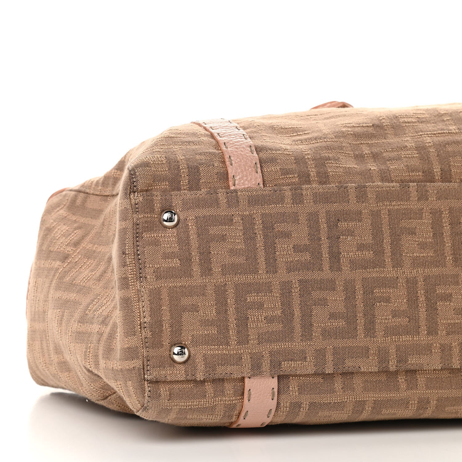 Fendi Zucca Cuoio Shoulder Bag Cipria 10 of 15