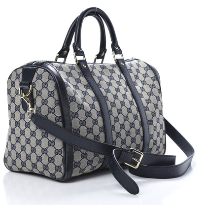 Gucci Monogram Medium Boston Navy 3 of 17
