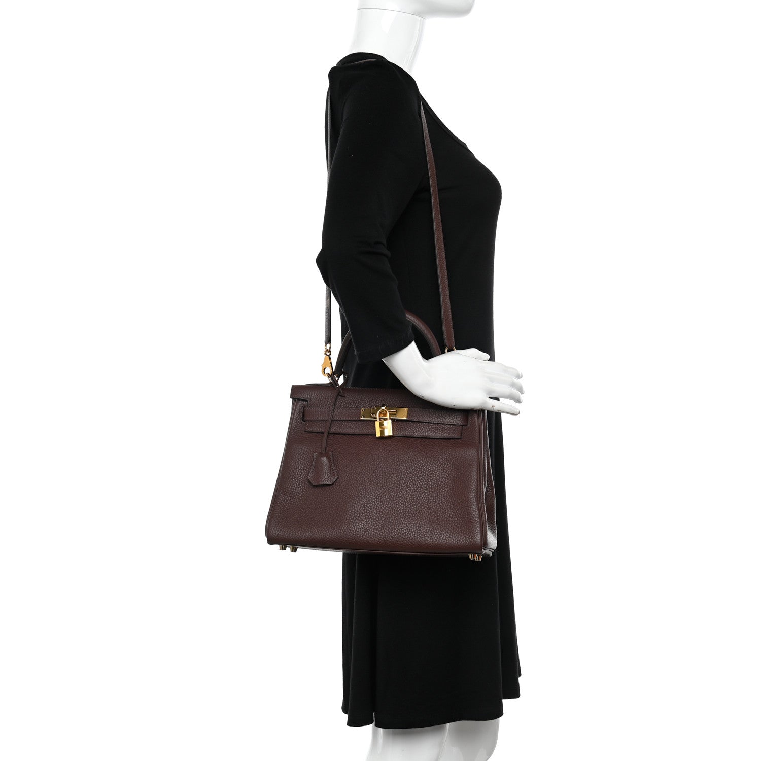 Hermes Taurillon Clemence Kelly Retourne 28 Havane 2 of 13
