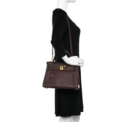 Hermes Taurillon Clemence Kelly Retourne 28 Havane 2 of 13