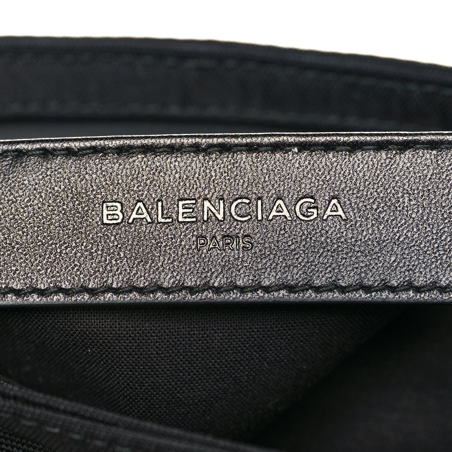 Balenciaga Nylon Political Campaign Logo Embroidered Documents Case Black 6 of 9