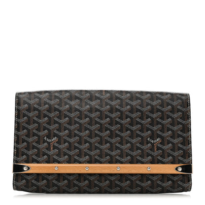 Goyard Goyardine Monte Carlo Bois Clutch Black 1 of 7