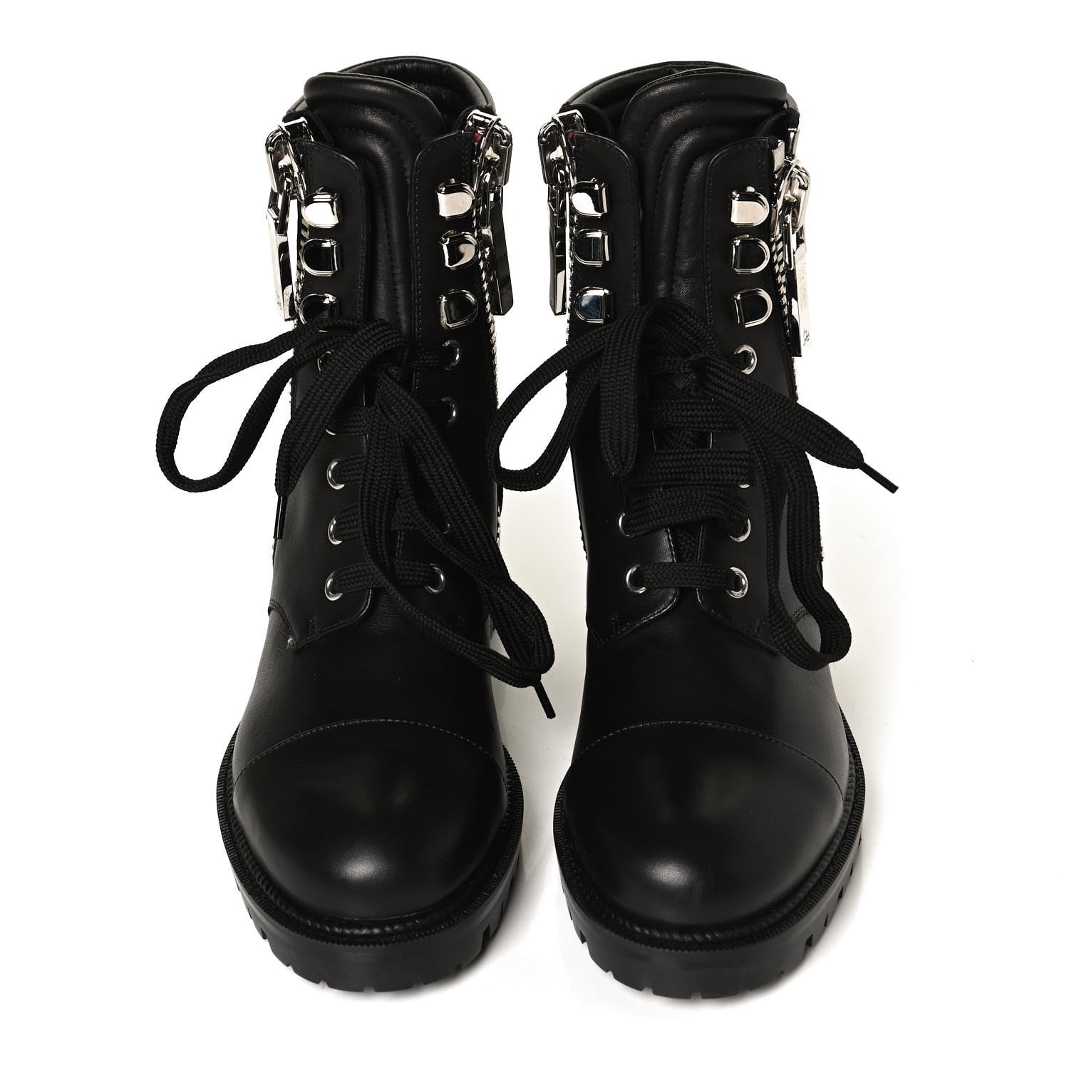 Christian Louboutin Calfskin Quilted En Hiver Boots 36.5 Black 5 of 9