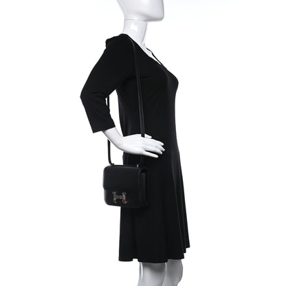 Hermes Veau Monsieur Mirror Constance 18 Black 2 of 9