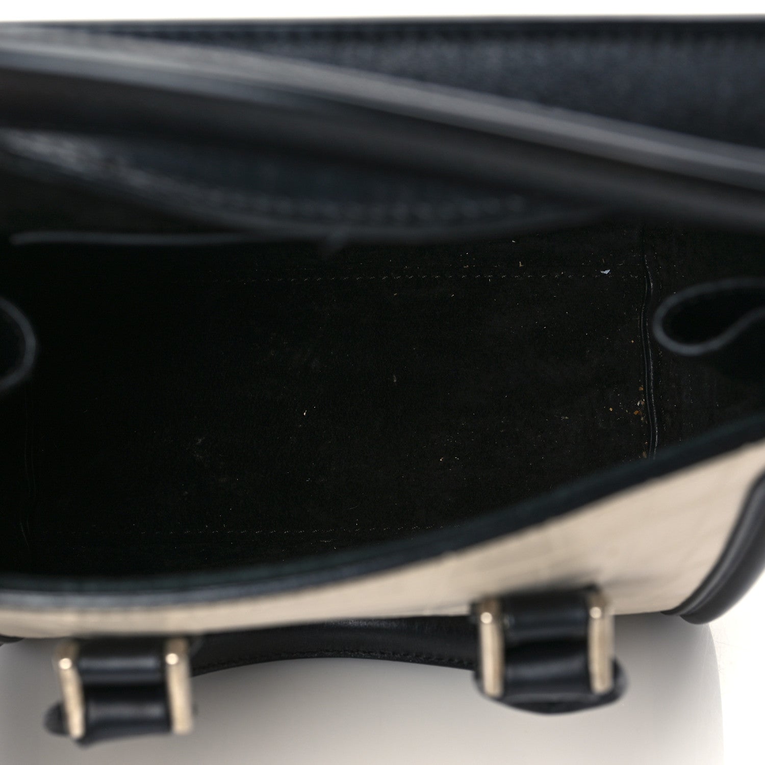 Alexander McQueen Calfskin Crocodile Embossed Mini Heroine 21 Black White 5 of 12