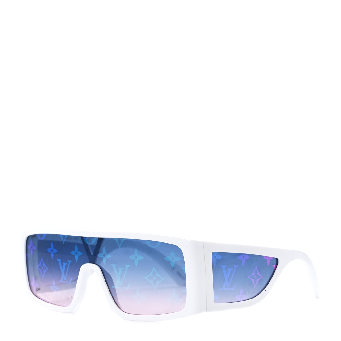 Acetate Monogram Sideway Sunglasses Z1451U White