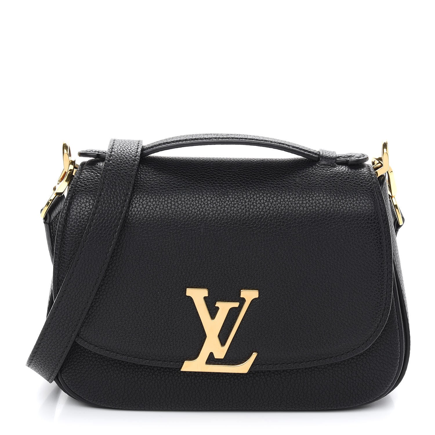 Louis Vuitton Grained Calfskin Vivienne NM Black 1 of 8
