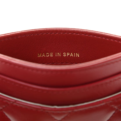 Chanel Aged Calfskin Quilted Reissue Card Holder Red 7 of 11