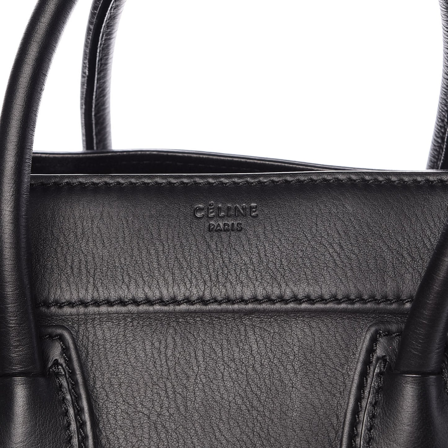 Supple Calfskin Medium Phantom Luggage Black