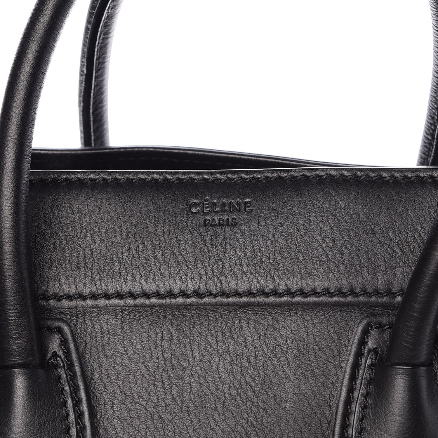 Celine Supple Calfskin Medium Phantom Luggage Black 6 of 11