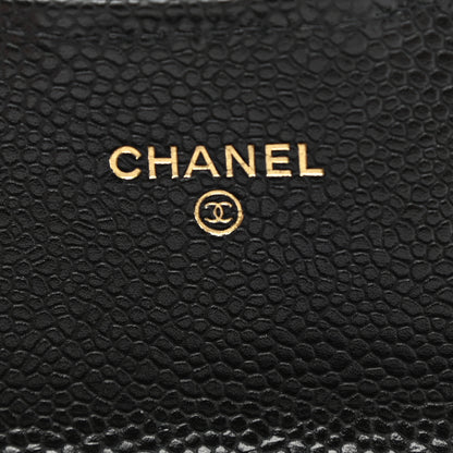 Chanel Caviar Quilted Large Gusset Flap Wallet Black 6 of 8