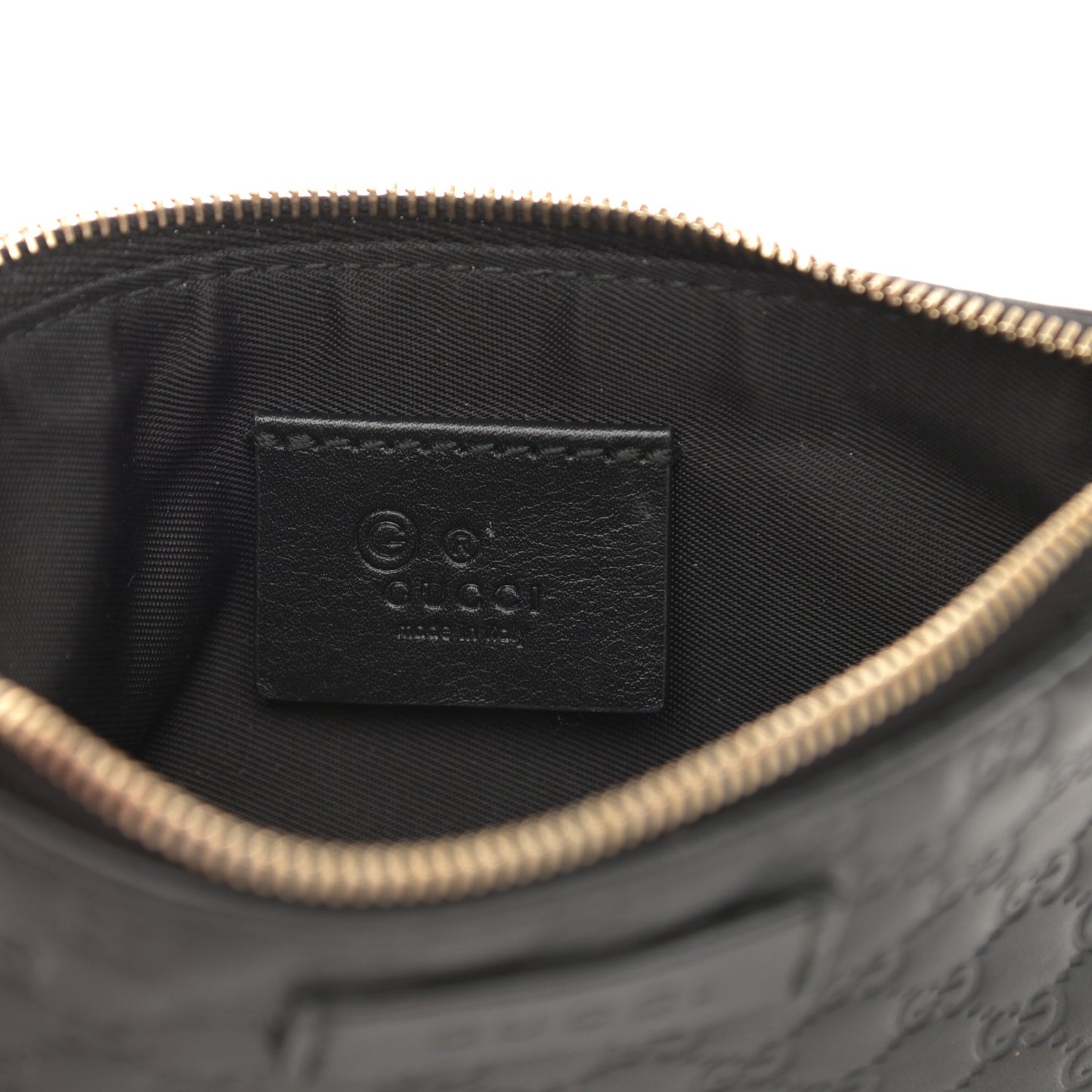 Microguccissima Key Ring Coin Case Black