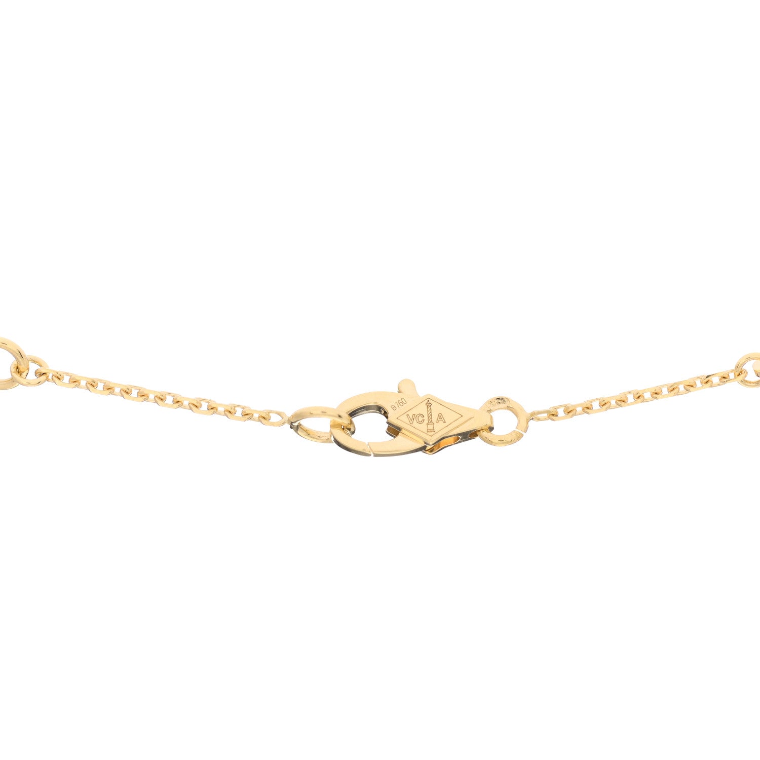 Van Cleef & Arpels 18K Yellow Gold Diamond Mini Frivole Pendant Pave Necklace 5 of 7