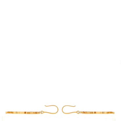 Saint Laurent Cassandre Palm Tree Earrings Gold 3 of 3