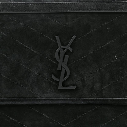Saint Laurent Suede Monogram Medium Niki Chain Satchel Black 7 of 9
