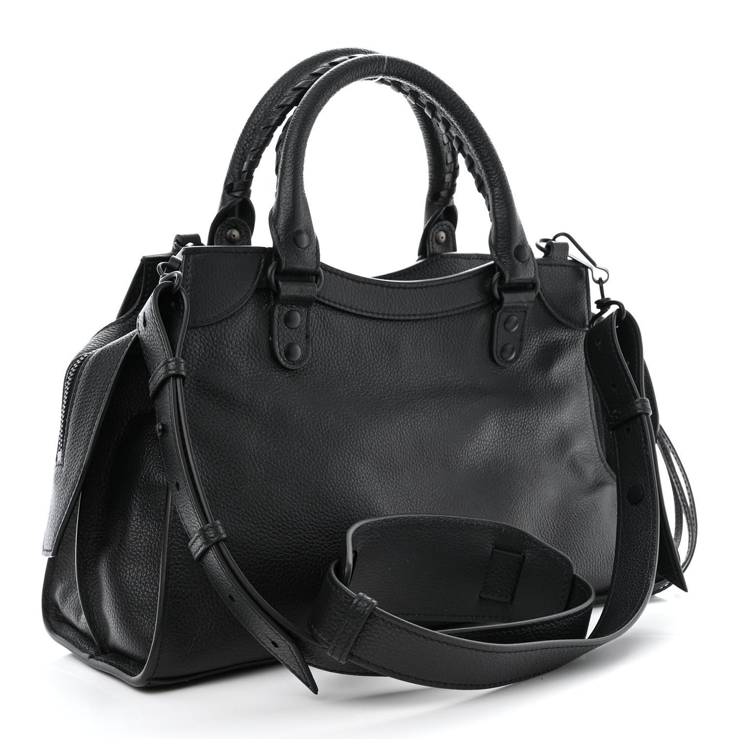 Grained Calfskin Neo Classic Black Hardware S City Black