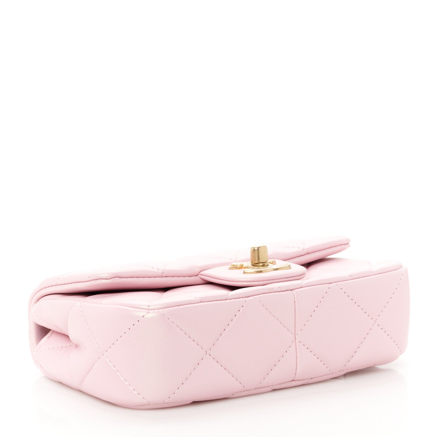 Chanel Pearly Lambskin Pearl Quilted Mini Flap Pink 4 of 12
