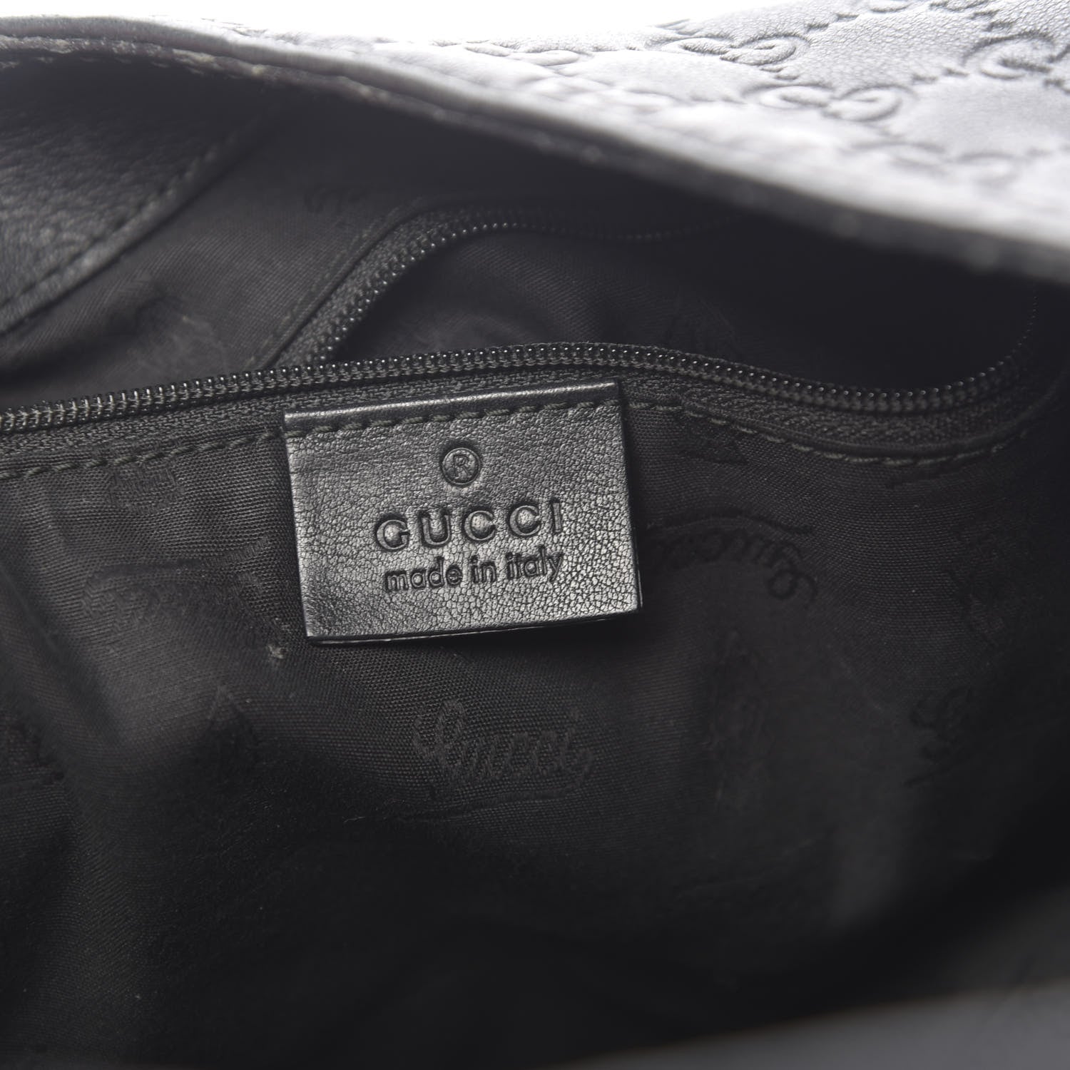 Gucci Guccissima Large New Ladies Web Hobo Black 6 of 15