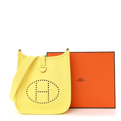 Hermes Taurillon Clemence Evelyne TPM Limoncello 11 of 11