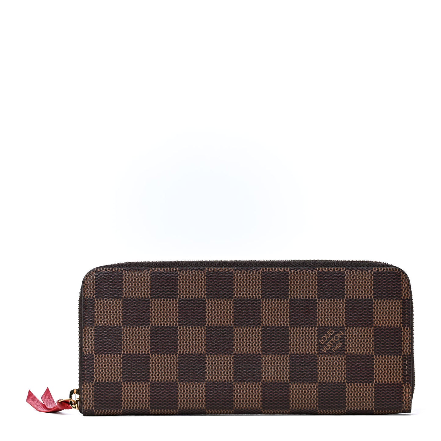 Damier Ebene Clemence Wallet Cherry