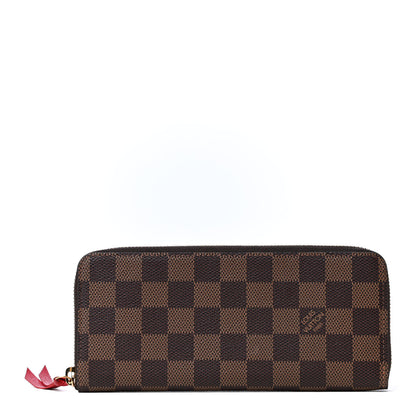 Louis Vuitton Damier Ebene Clemence Wallet Cherry 1 of 4