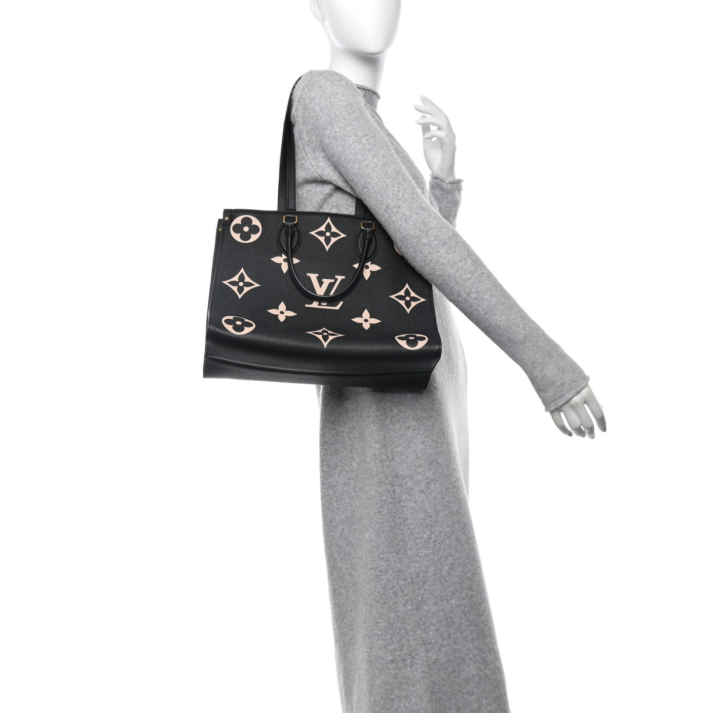 Empreinte Monogram Giant Onthego MM Black Beige