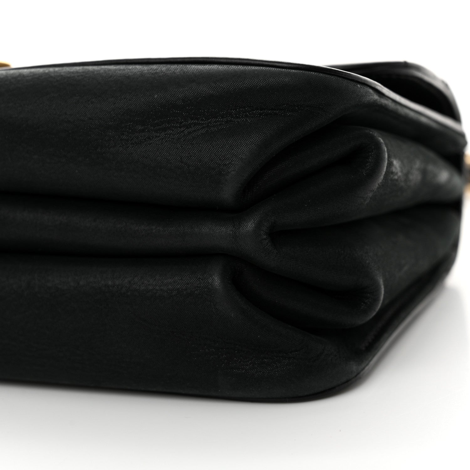 Chanel Iridescent Calfskin Quilted Small Straight Lined Flap Black 10 of 12