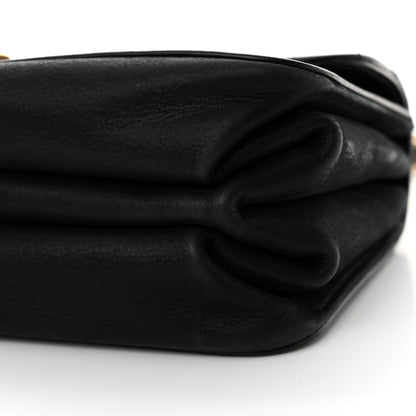 Chanel Iridescent Calfskin Quilted Small Straight Lined Flap Black 10 of 12