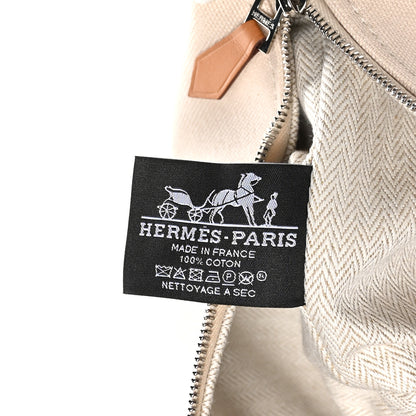 Hermes Canvas Bride-A-Brac Pouch Natural 6 of 9