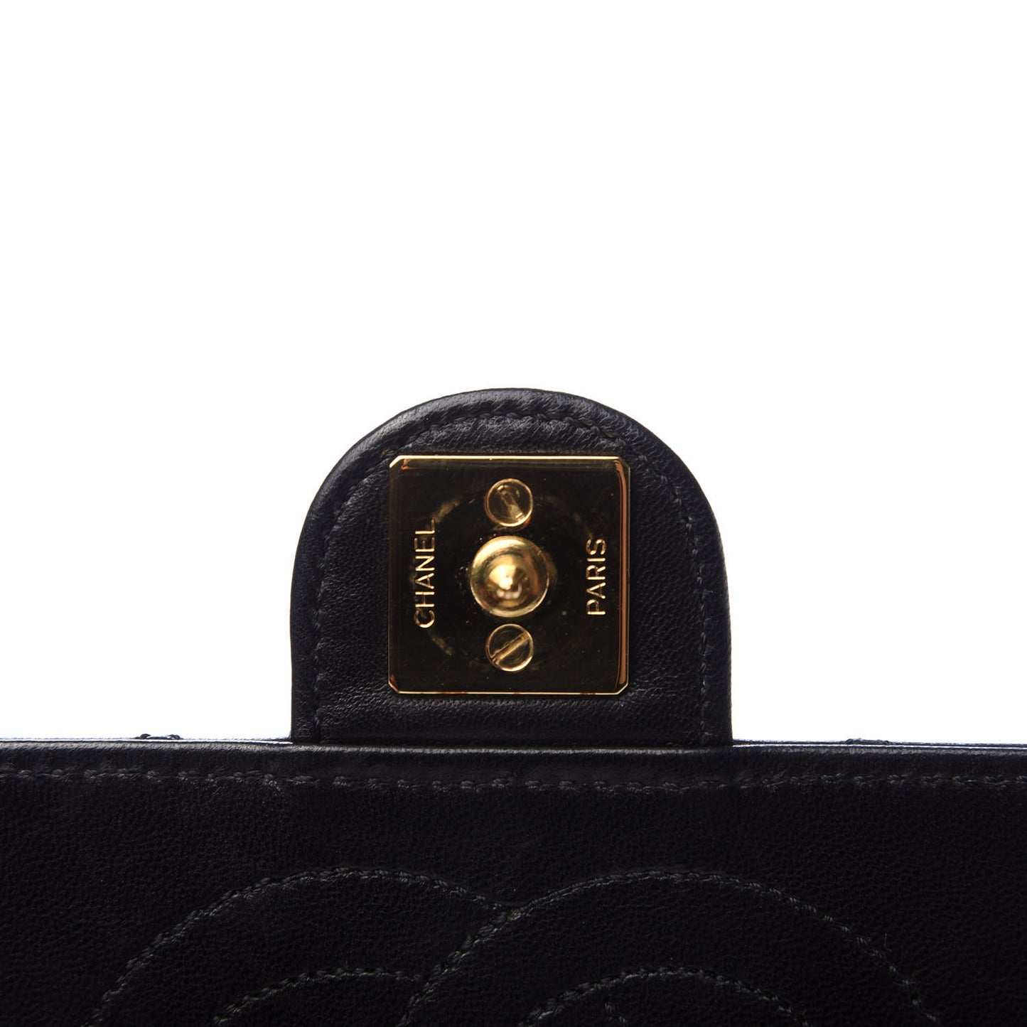 Lambskin Quilted Small Single Flap Black