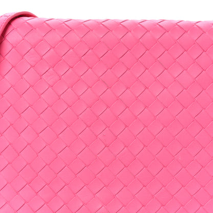 Bottega Veneta Nappa Intrecciato Flap Crossbody Rosa Shock 8 of 12