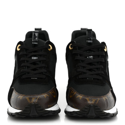 Louis Vuitton Suede Monogram Run Away Sneakers 39.5 Black 2 of 10