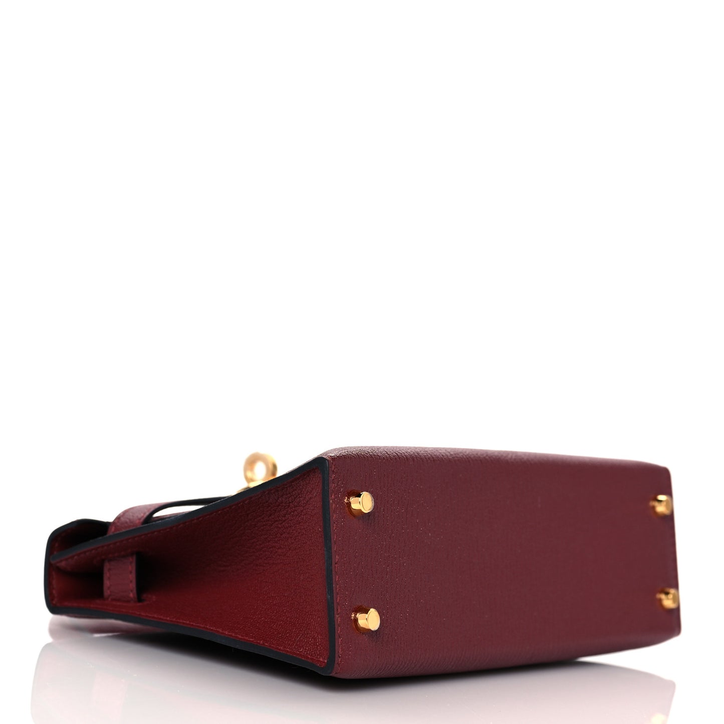 Chevre Chamkila Mini Kelly Sellier 20 Rouge H