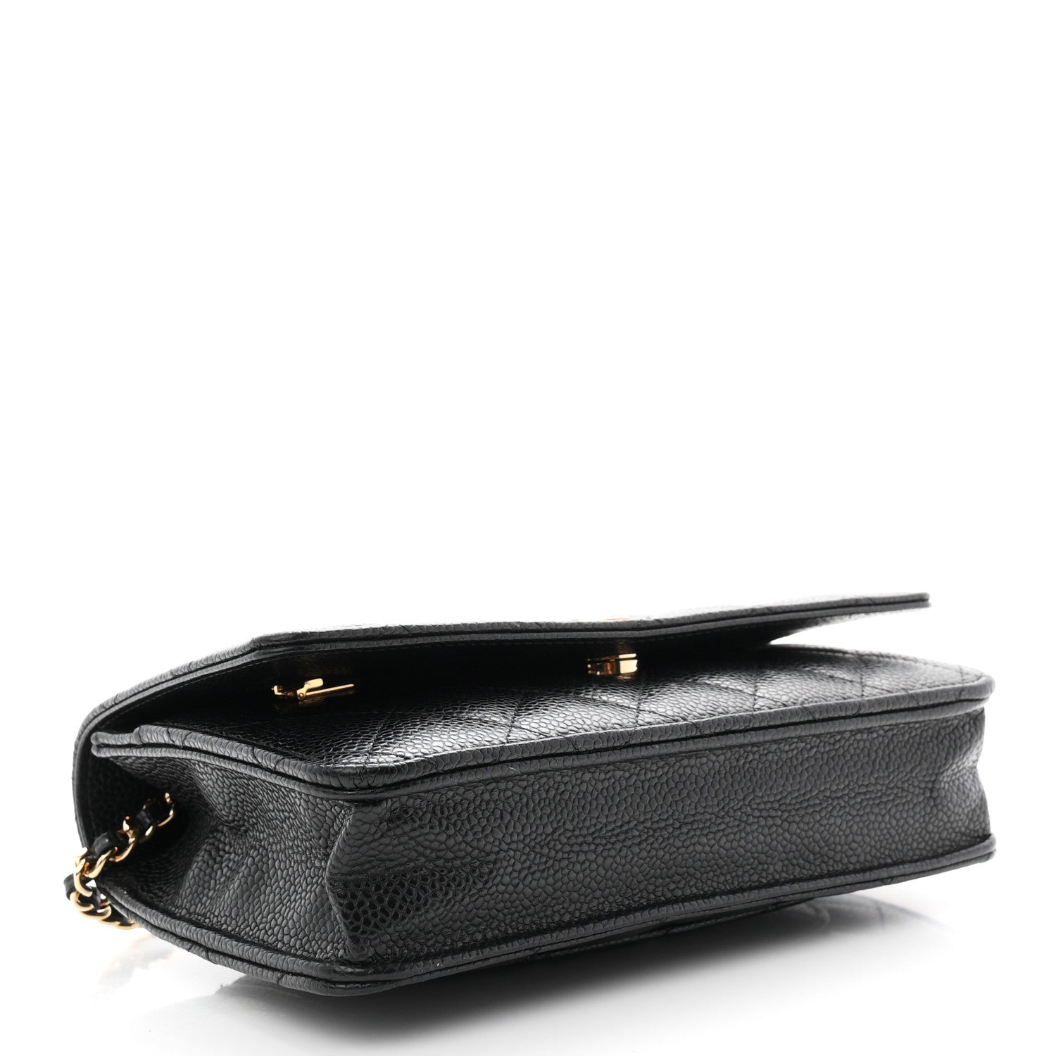 Chanel Caviar Quilted Wallet On Chain WOC Black 4 of 12