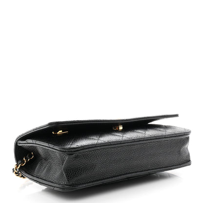 Chanel Caviar Quilted Wallet On Chain WOC Black 4 of 12