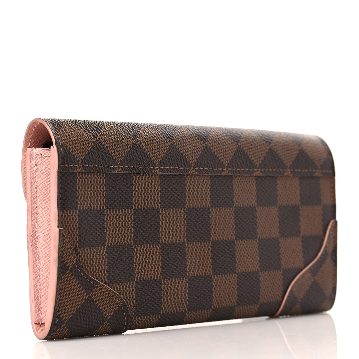 Damier Ebene Caissa Wallet Rose Ballerine