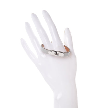 Hermes Tadelakt Micro Kelly Bracelet XS Gris Perle 2 of 6