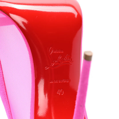 Christian Louboutin Veau Velours Rete Galativi 100 Pumps 40 Diva 5 of 5