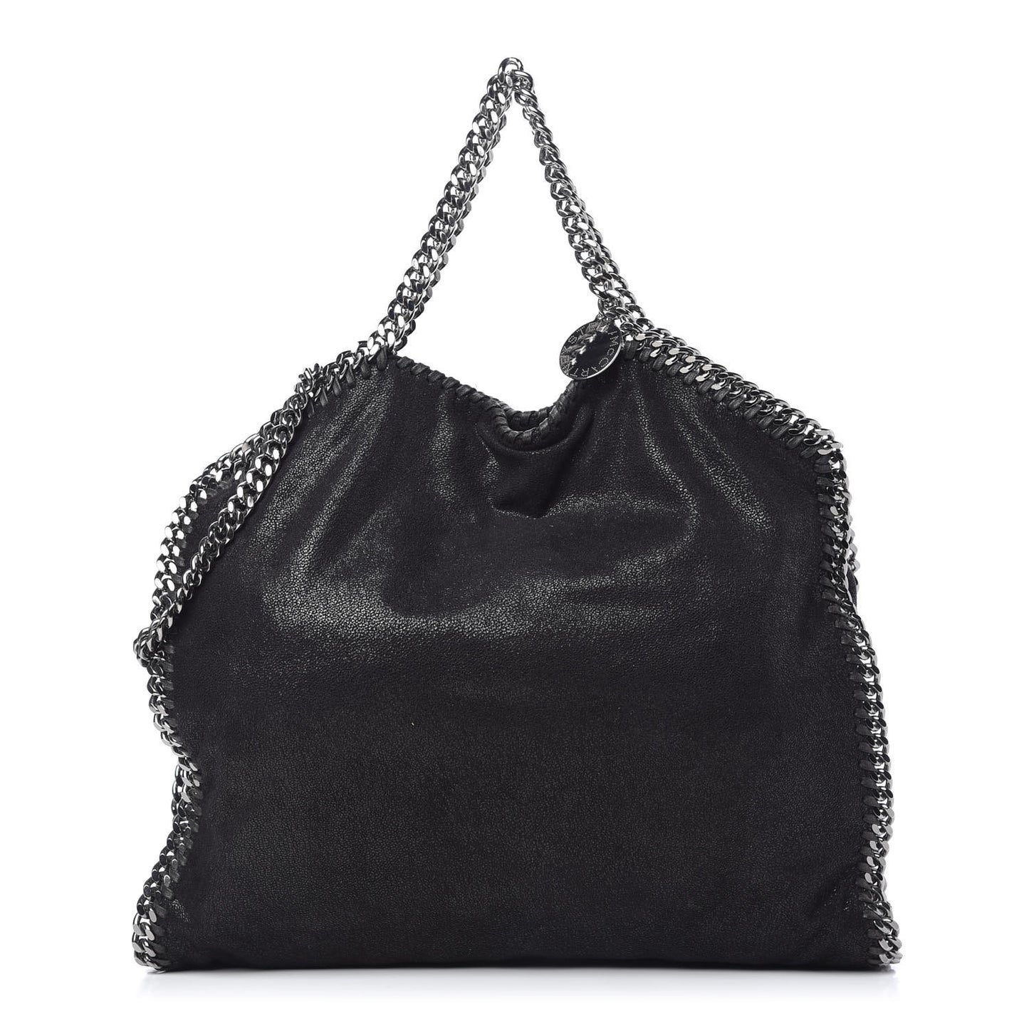 Shaggy Deer Falabella Fold Over Tote Black