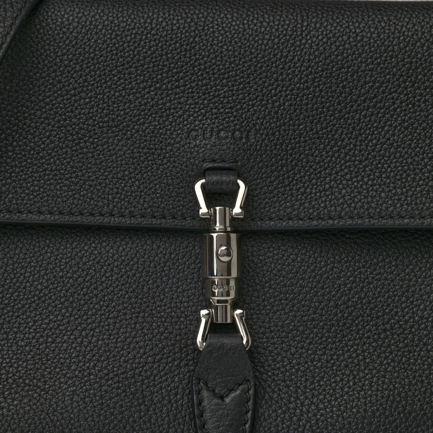 Grand Prix Calfskin Jackie Convertible Shoulder Bag Black