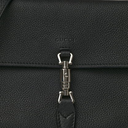 Gucci Grand Prix Calfskin Jackie Convertible Shoulder Bag Black 7 of 10