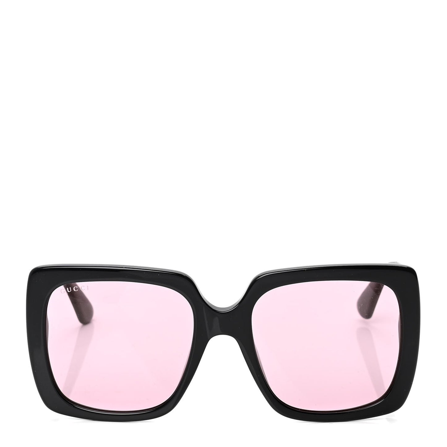 Crystal Square Frame GG Sunglasses GG0418S Black Pink