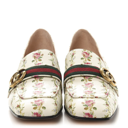 Gucci Calfskin Web Pearl Embellished Peyton Loafer 40.5 White 2 of 10