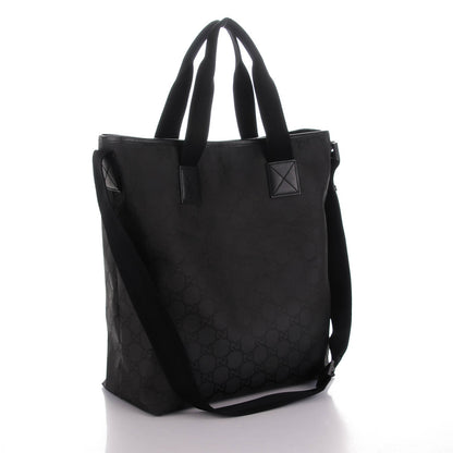 Gucci Nylon Monogram Large Web Handle Vertical Tote Black 3 of 8