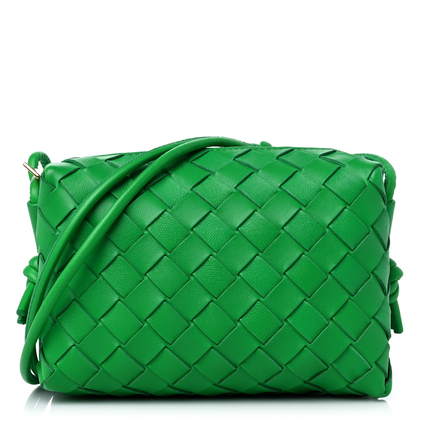 Nappa Intrecciato Mini Loop Camera Bag Parakeet