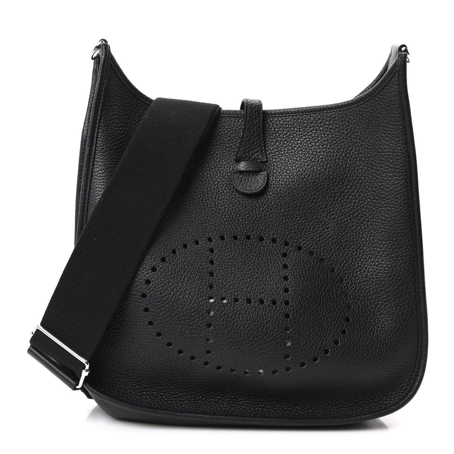 Hermes Taurillon Clemence Evelyne III PM Black 1 of 9