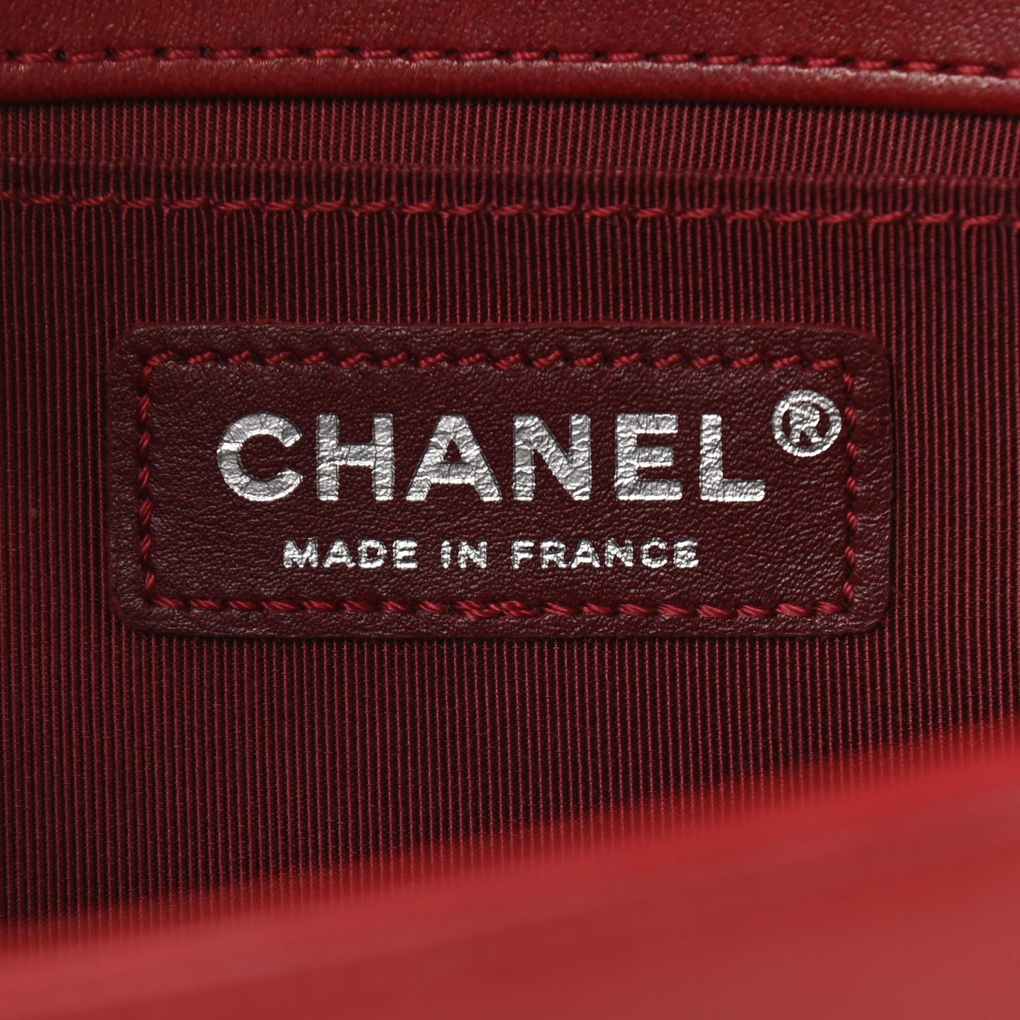 Lambskin Quilted Boy Flap Clutch Red