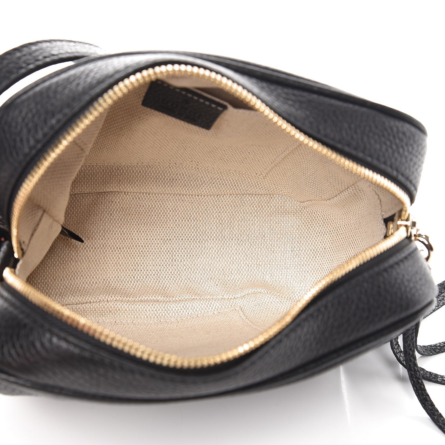 Gucci Pebbled Calfskin Small Soho Disco Bag Black 5 of 7