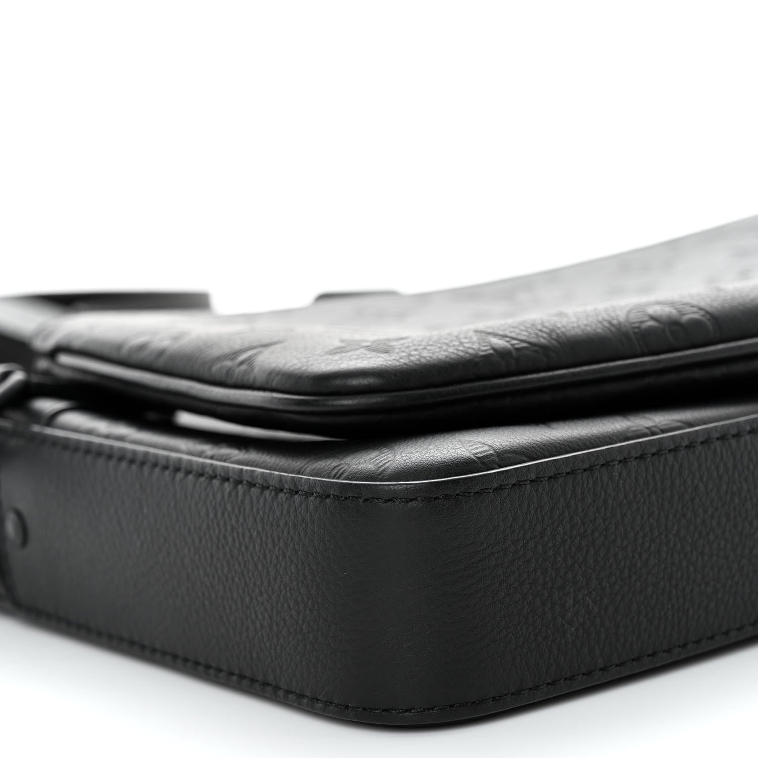 Louis Vuitton Calfskin Monogram Embossed Trio Messenger Black 9 of 10
